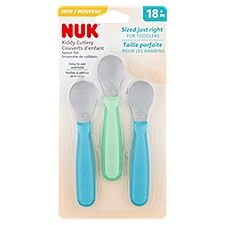 NUK Kiddy Cutlery Spoon Set, 18+m, 3 count
