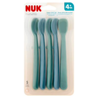 NUK Rest Easy Spoons, 4m+, 5 count