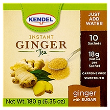 Kendel Instant Ginger Tea, 0.63 oz, 10 count