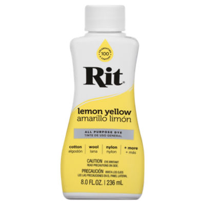 Rit Dye Liquid Lemon Yellow 8oz
