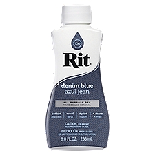 Rit Denim Blue All Purpose Dye, 8.0 fl oz, 8 Fluid ounce