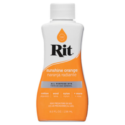 Rit Dye Liquid Sunshine Orange 8oz