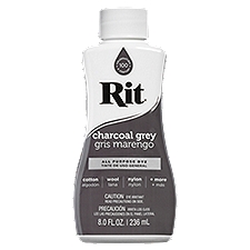 Rit Charcoal Grey All Purpose Dye, 8.0 fl oz, 8 Fluid ounce