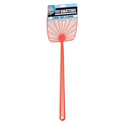 Plastic Fly Swatters, 2 count