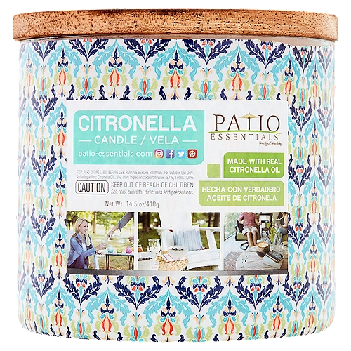 Patio Essentials Citronella Candle, 14.5 oz
