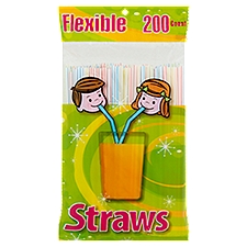 Flexible Straws, 200 count, 200 Each