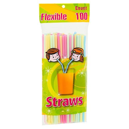 Flexible Straws, 100 count