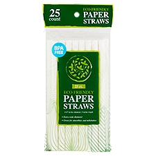 12 mm Eco-Friendly Paper Straws, 25 count