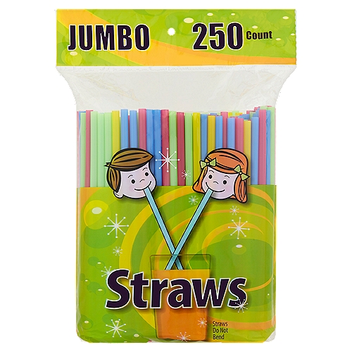 TDC USA Jumbo Straws, 250 count