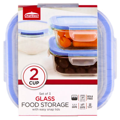 Chef Elect 2 pack 64oz Rectangular Food Storage – TDC USA INC