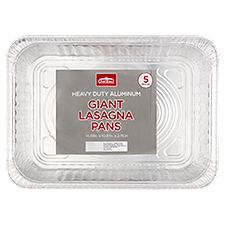 Chef Elect Heavy Duty Aluminum Giant Lasagna Pans, 5 count, 1 Each