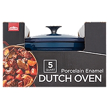 Chef Elect Dutch Oven, 5 Quart Porcelain Enamel, 1 Each