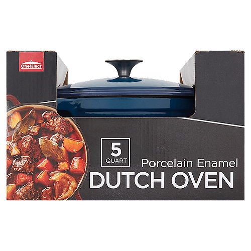 ChefElect 5 Quart Porcelain Enamel Dutch Oven