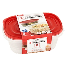 Chef Elect 8 Cup, Food Storage Containers, 2 Each