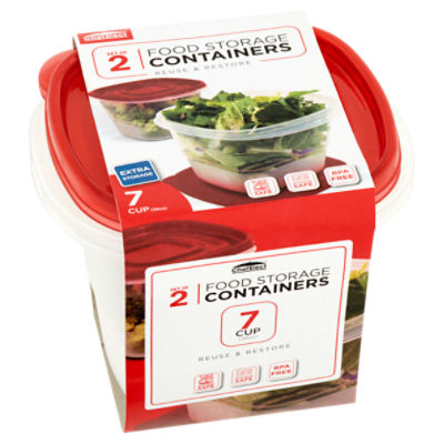 Chef Elect 7 Cup Food Storage Containers, 2 count ShopRite