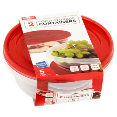 Rubbermaid 4.7 Cup Deep Food Storage Container Medium (2 ct
