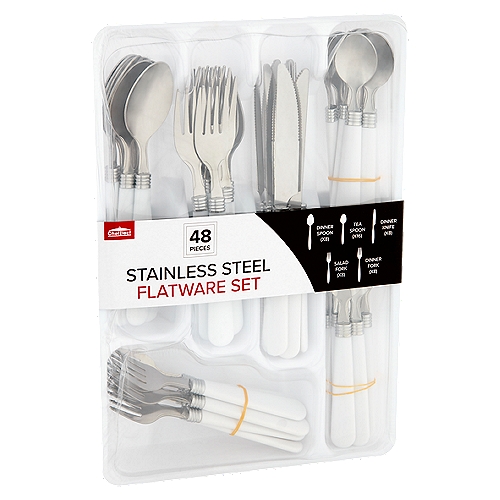 ChefElect Stainless Steel Flatware Set, 48 count