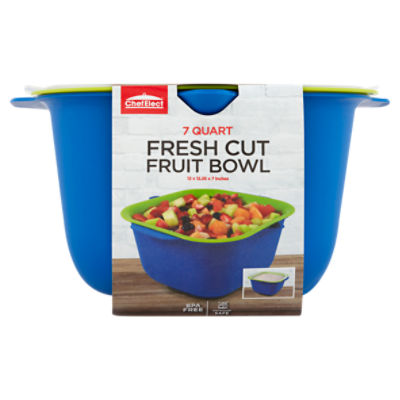 ChefElect 7 Quart Fresh Cut Fruit Bowl, 3 Each