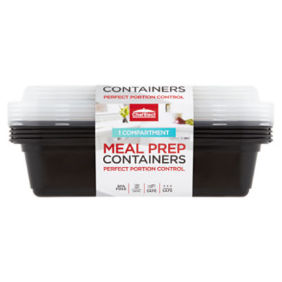 ChefElect Meal Prep Containers, 30 count