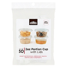 Chef Elect 2oz Portion Cup with Lids, 50 count