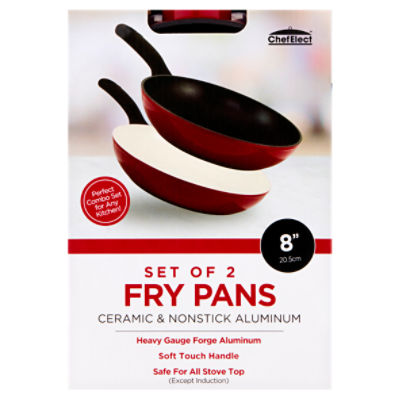 ChefElect 8.5 & 9.5 Ceramic & Nonstick Aluminum Fry Pans, 2 count