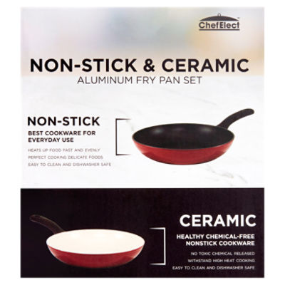 ChefElect 8.5 & 9.5 Ceramic & Nonstick Aluminum Fry Pans, 2 count