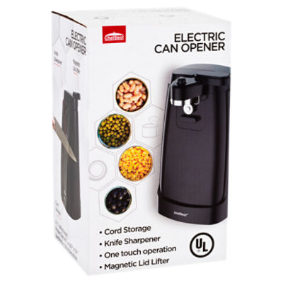 RDI Electric Can Opener - Built-in Magnet, Durable - Black