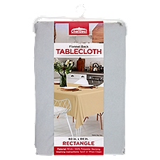 ChefElect Flannel Back 60 in. x 84 in. Rectangle Tablecloth