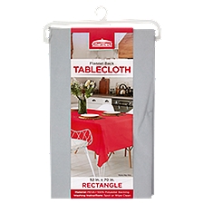 ChefElect Flannel Back 52 in. x 70 in. Rectangle Tablecloth