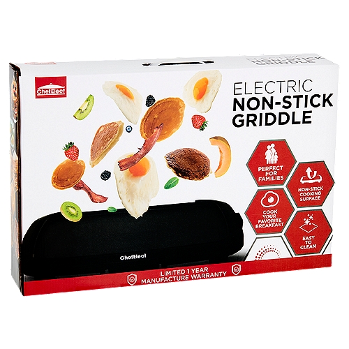 ChefElect Electric Non-Stick Griddle