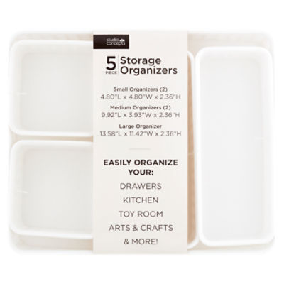 Studio Concepts Storage Organizers, 5 count