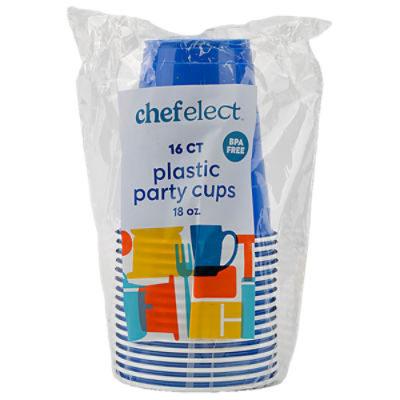 ChefElect Blue Party Cups 18oz. , 16 Count