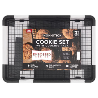 Chef Elect Non-Stick Cookie Set with Cooling Rack, 3 count