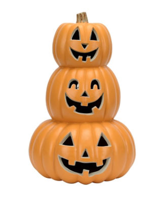 TDC USA 14 inch 3 Tier Light Up Jack O Lantern, 1 Each