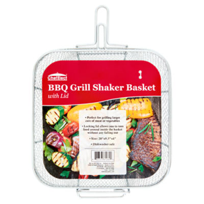 Chef Elect BBQ Grill Shaker Basket with Lid