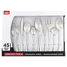 ChefElect Service for 8 Stainless Steel Flatware Set, 45 each, 45 Each