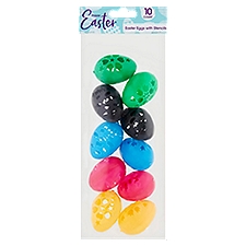 Easter Eggs with Stencils, 10 count
