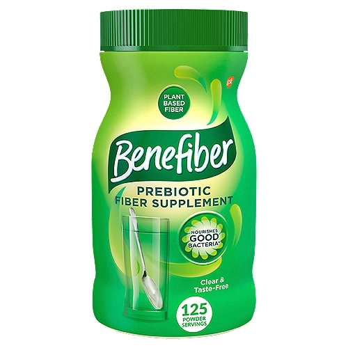 Benefiber Daily Prebiotic Fiber Supplement Powder for Digestive Health, Daily Fiber Powder - 17.6 Oz