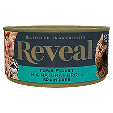 Reveal Grain Free in a Natural Broth, Tuna Fillet, 2.47 Ounce