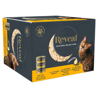 Supplied Description Reveal Natural Wet Cat Food Chicken Selection