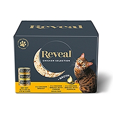 Supplied Description Reveal Natural Wet Cat Food Chicken Selection in Broth 12 x 2.47oz Cans