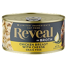 Reveal Chicken Breast with Cheese in Broth Cat Food, 2.47 oz
