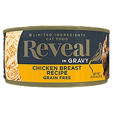 Reveal Natural Wet Cat Food Chicken Breast Recipe in Gravy 2.47oz Can