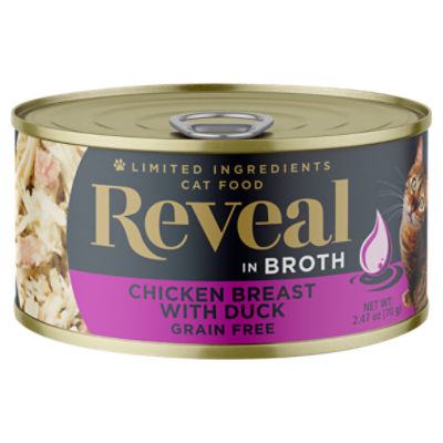 Reveal Chicken Breast with Duck in Broth Cat Food, 2.47 oz