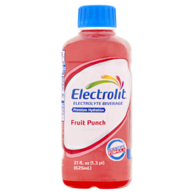 Electrolit Fruit Punch Electrolyte Beverage, 21 fl oz