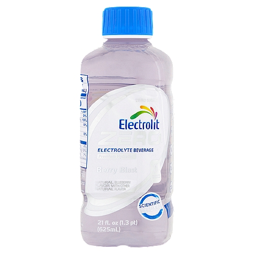 Electrolit Zero Berry Blast Electrolyte Beverage, 21 fl oz