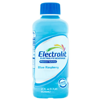 Electrolit Blue Raspberry Electrolyte Beverage, 21 fl oz
