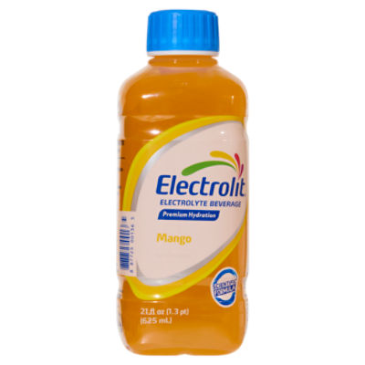 Electrolit Premium Hydration Mango Electrolyte Beverage, 21 fl oz