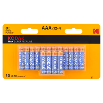 Kodak AAA Max Super Alkaline Batteries, 16 count 