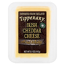 Tipperary Irish Cheddar Cheese with Irish Whiskey, 5.1 oz, 5.1 Ounce